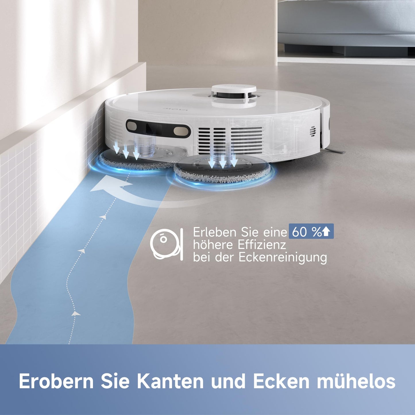Mova E30 Ultra Saugroboter 7000Pa mit Wischfunktion