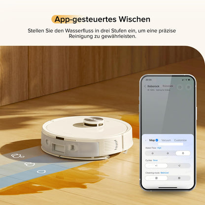 Roborock Q7 M5 Saugroboter 10000Pa mit Wischfunktion Weiß