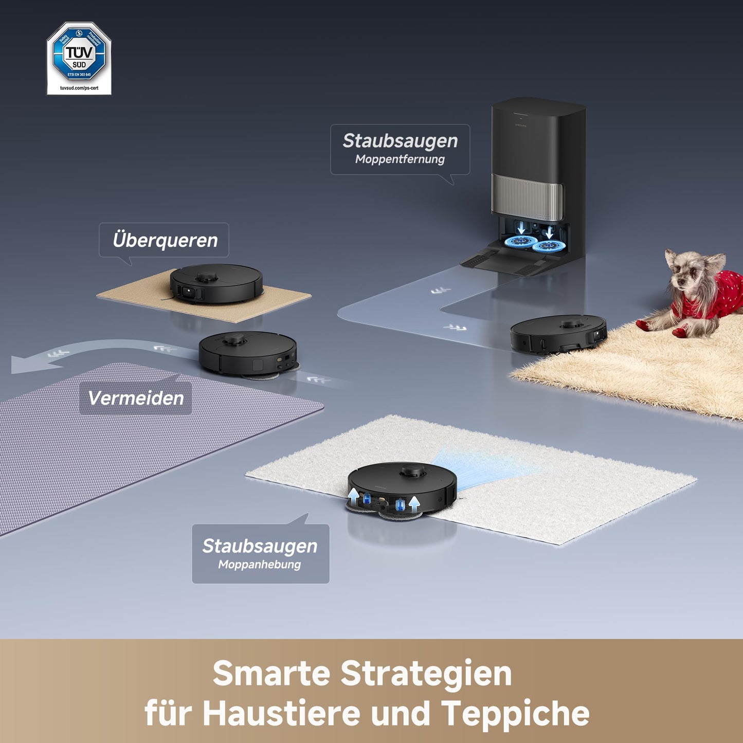 Dreame L40s Pro Ultra Saugroboter 19000Pa mit Wischfunktion