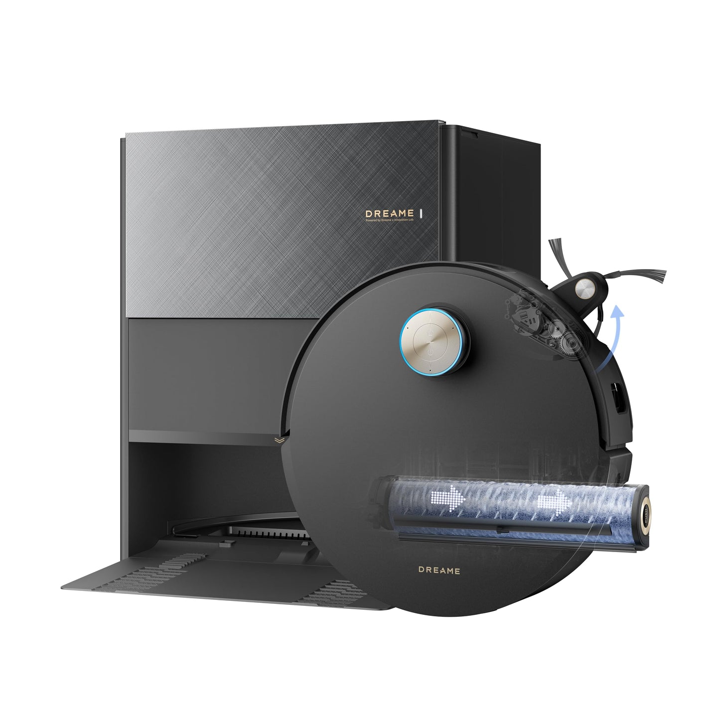 Dreame Aqua10 Ultra Roller Saugroboter 30000Pa mit Wischfunktion Schwarz