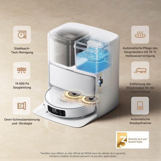 Mova P50 Pro Ultra Saugroboter 19000Pa mit Wischfunktion