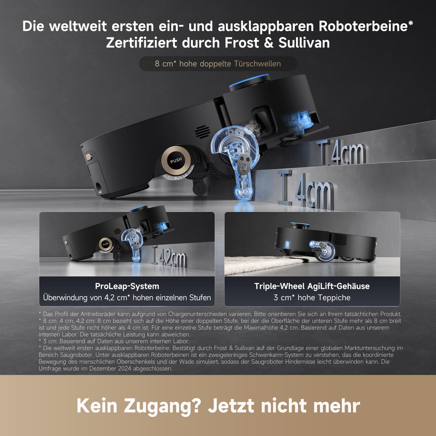 Dreame Aqua10 Ultra Roller Saugroboter 30000Pa mit Wischfunktion Schwarz