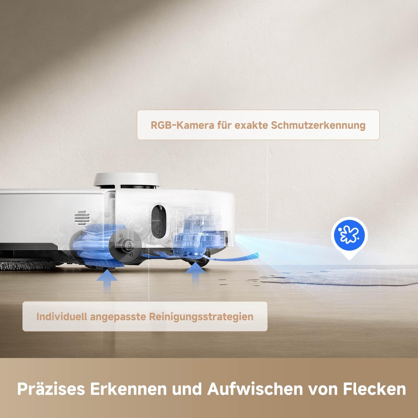 Mova P50 Pro Ultra Saugroboter 19000Pa mit Wischfunktion