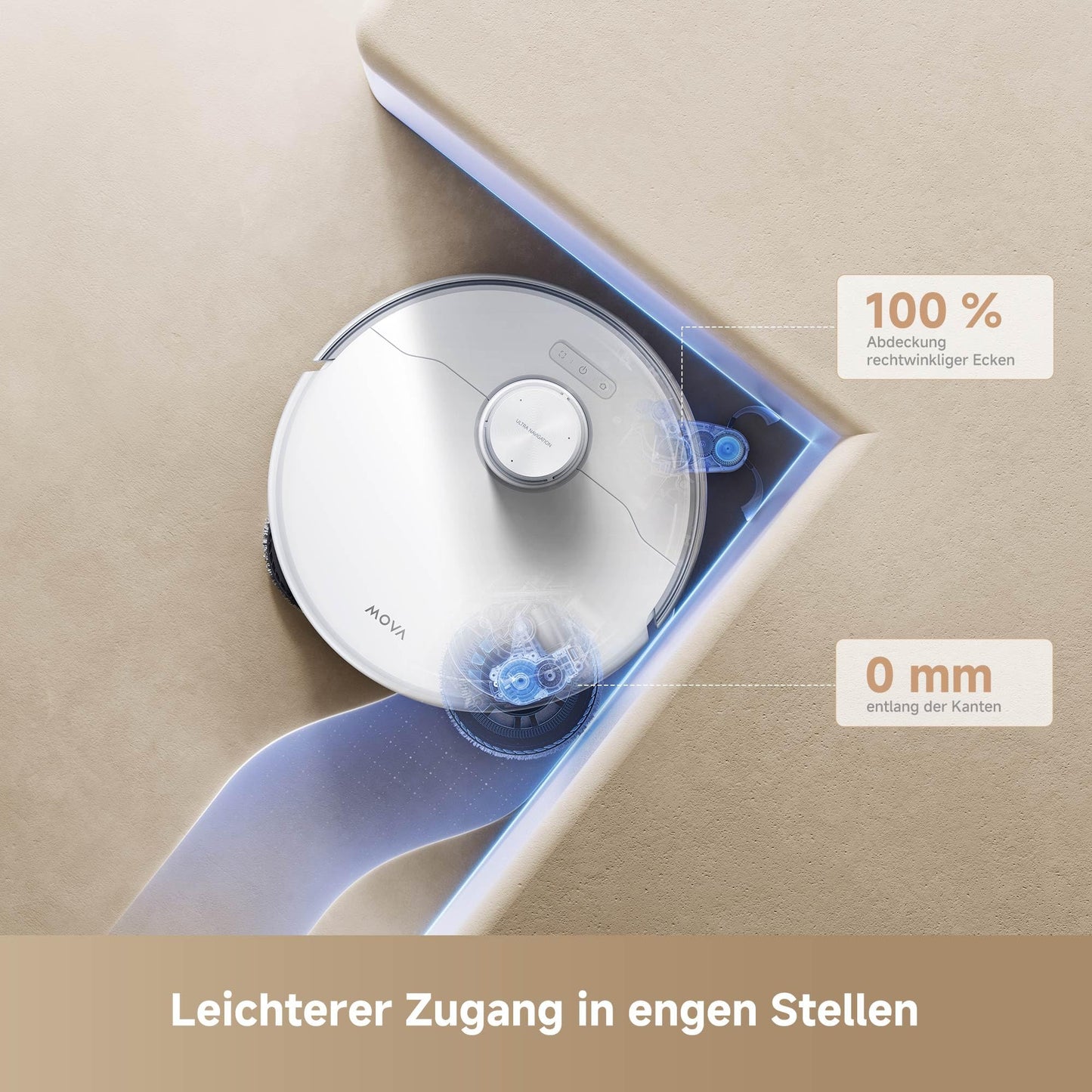 Mova P50 Pro Ultra Saugroboter 19000Pa mit Wischfunktion